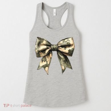 Camouflage Camo Bow Women's Tank Top