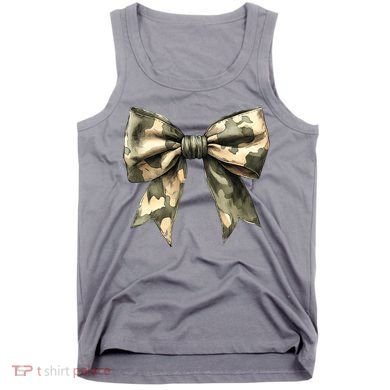 Camouflage Camo Bow Tank Top