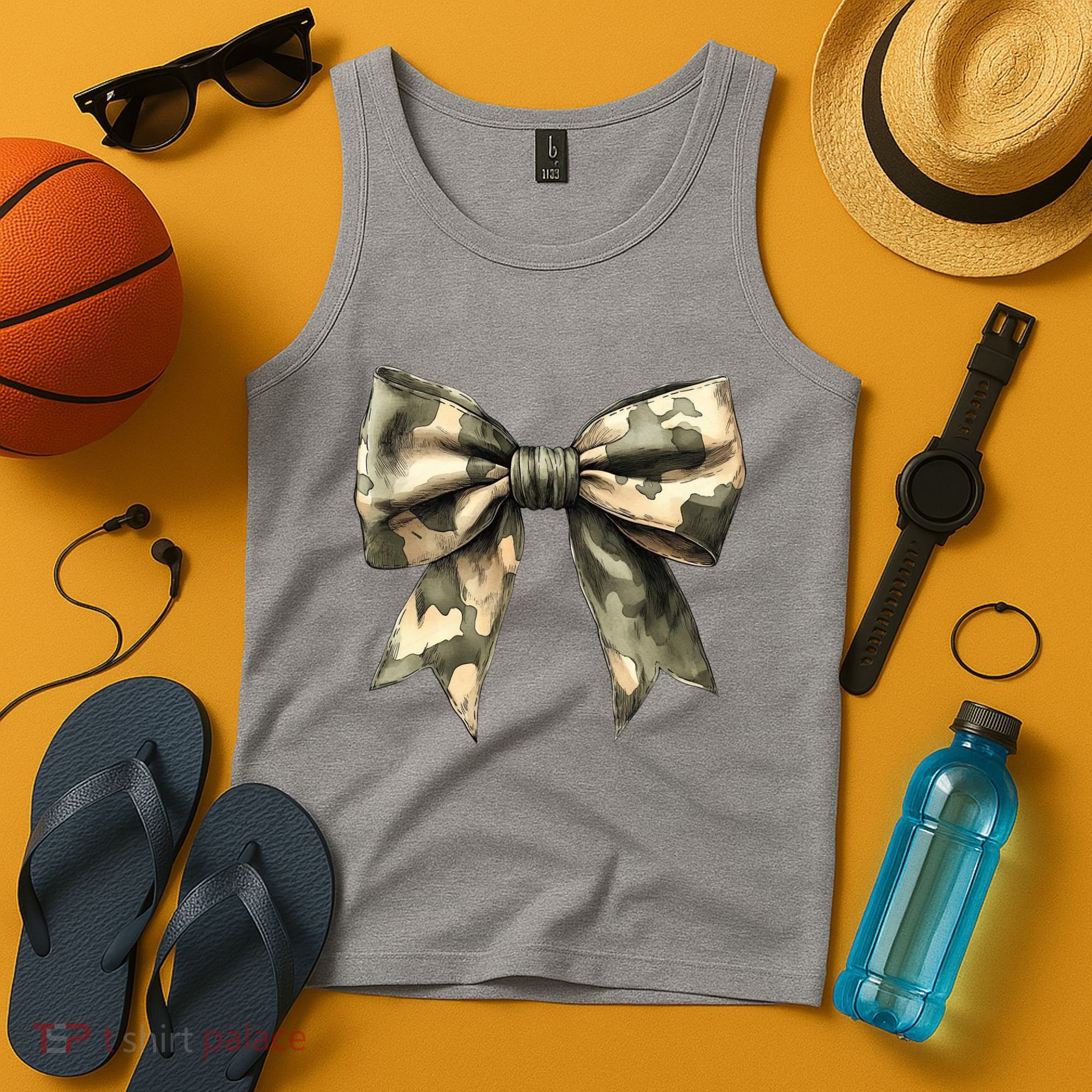 Camouflage Camo Bow Tank Top