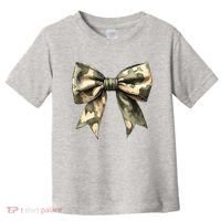 Camouflage Camo Bow Toddler T-Shirt thumb 0