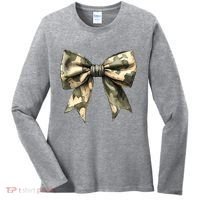 Camouflage Camo Bow Women's Long Sleeve Shirt thumb 0