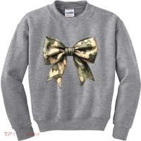 Camouflage Camo Bow Kids Sweatshirt thumb 0