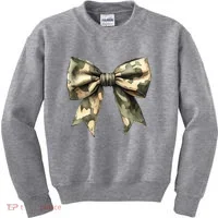 Camouflage Camo Bow Kids Sweatshirt thumb 0