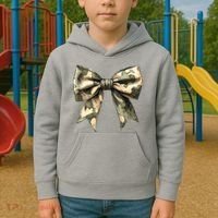 Camouflage Camo Bow Kids Hoodie thumb 2