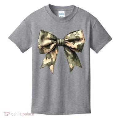 Camouflage Camo Bow Kids T-Shirt