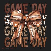 Cute Coquette Bow Football Mom Game Day Gift Beanie thumb 2