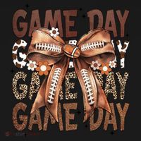 Cute Coquette Bow Football Mom Game Day Gift Women's Hoodie thumb 2