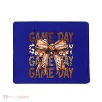 Cute Coquette Bow Football Mom Game Day Gift Mousepad thumb 0