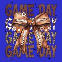 Cute Coquette Bow Football Mom Game Day Gift Mousepad thumb 1