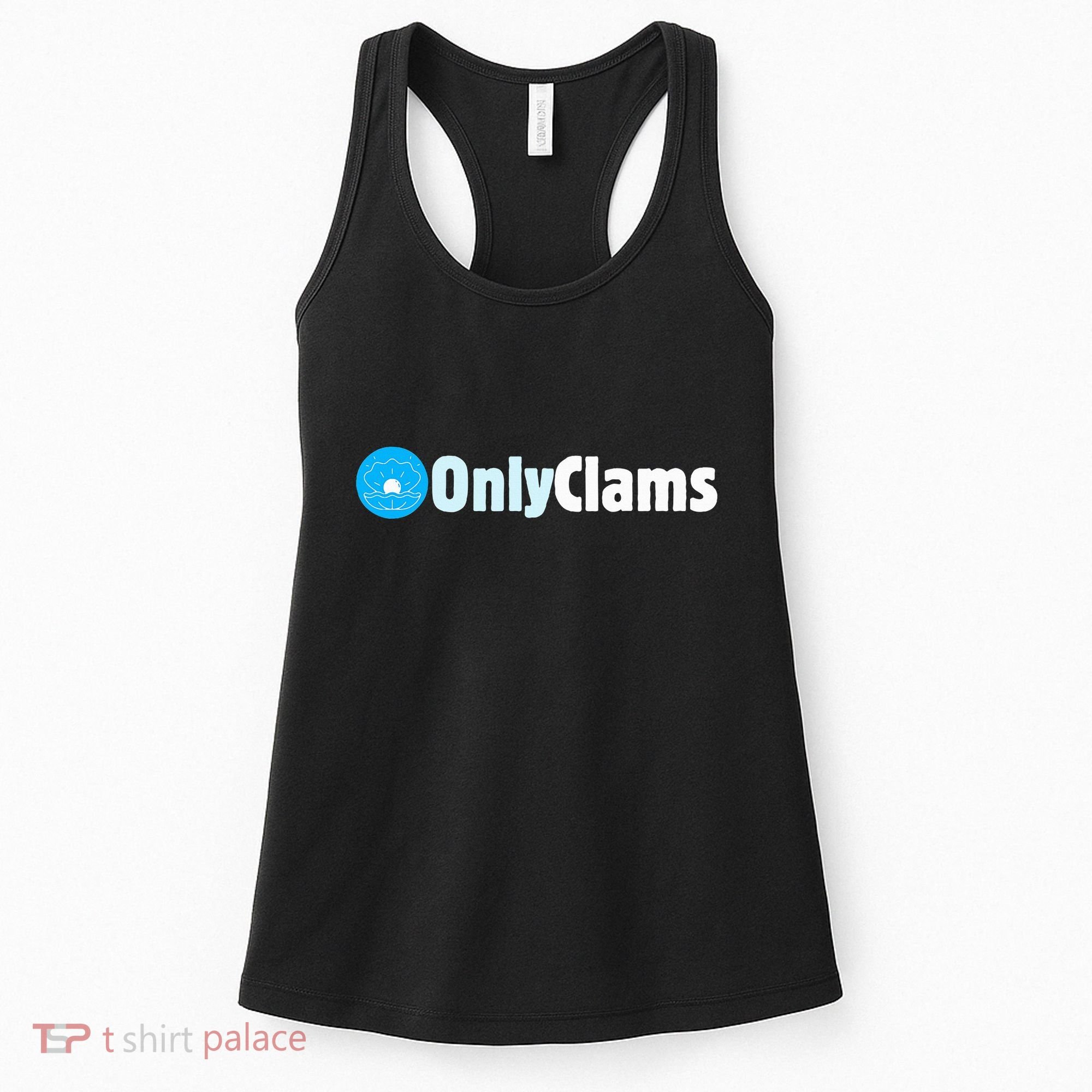 Clam Collector Beach Pun Humor Onlyclams Sea Fan Women's Tank Top