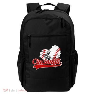 Cincinnati Cities Baseball Heart Baseball Fans Backpack