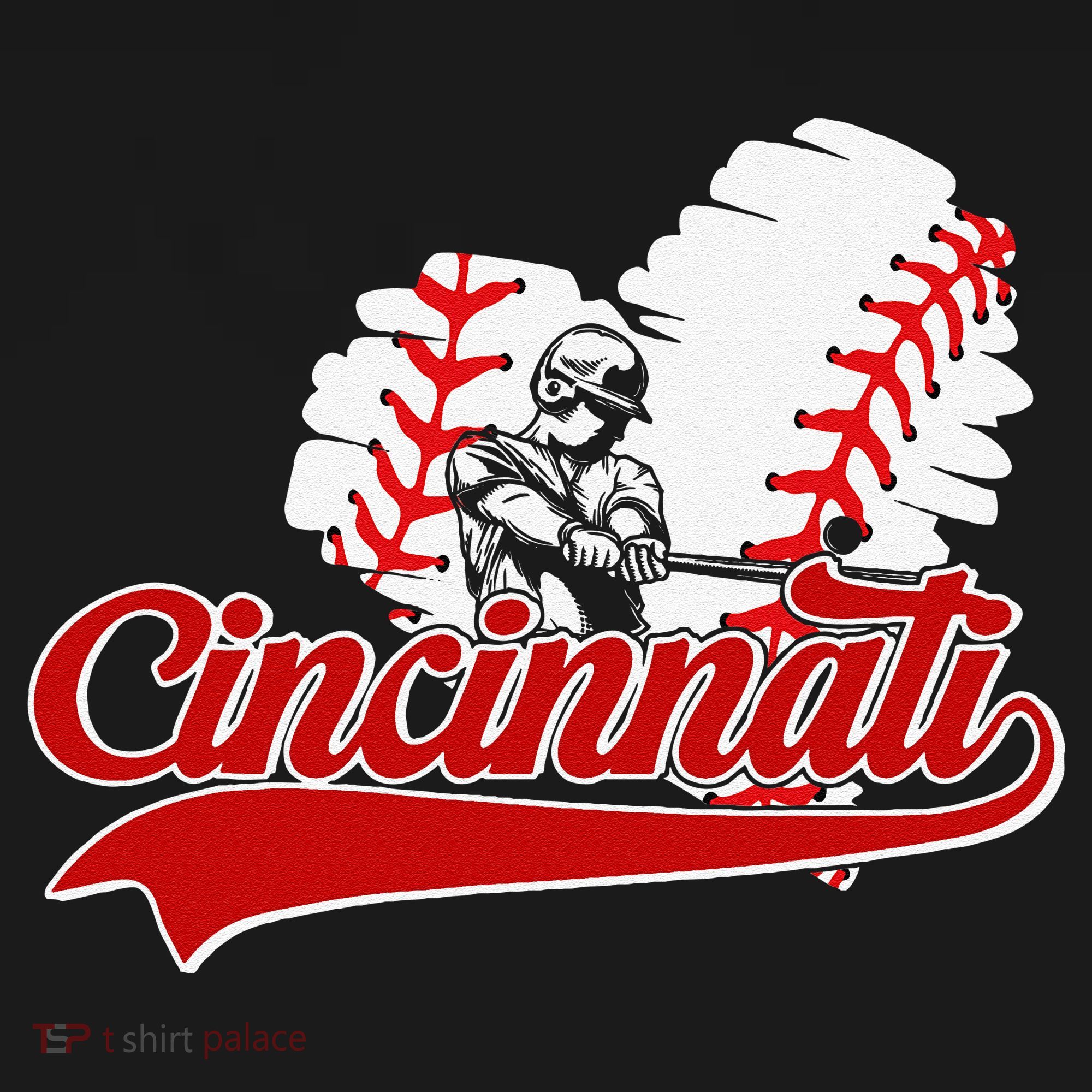 Cincinnati Cities Baseball Heart Baseball Fans Backpack