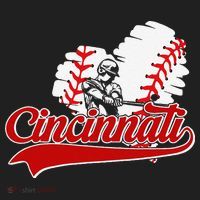 Cincinnati Cities Baseball Heart Baseball Fans Tumbler thumb 3