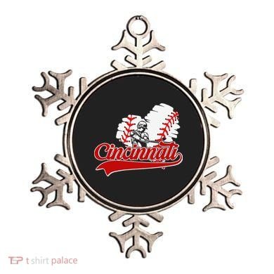 Cincinnati Cities Baseball Heart Baseball Fans Ornament