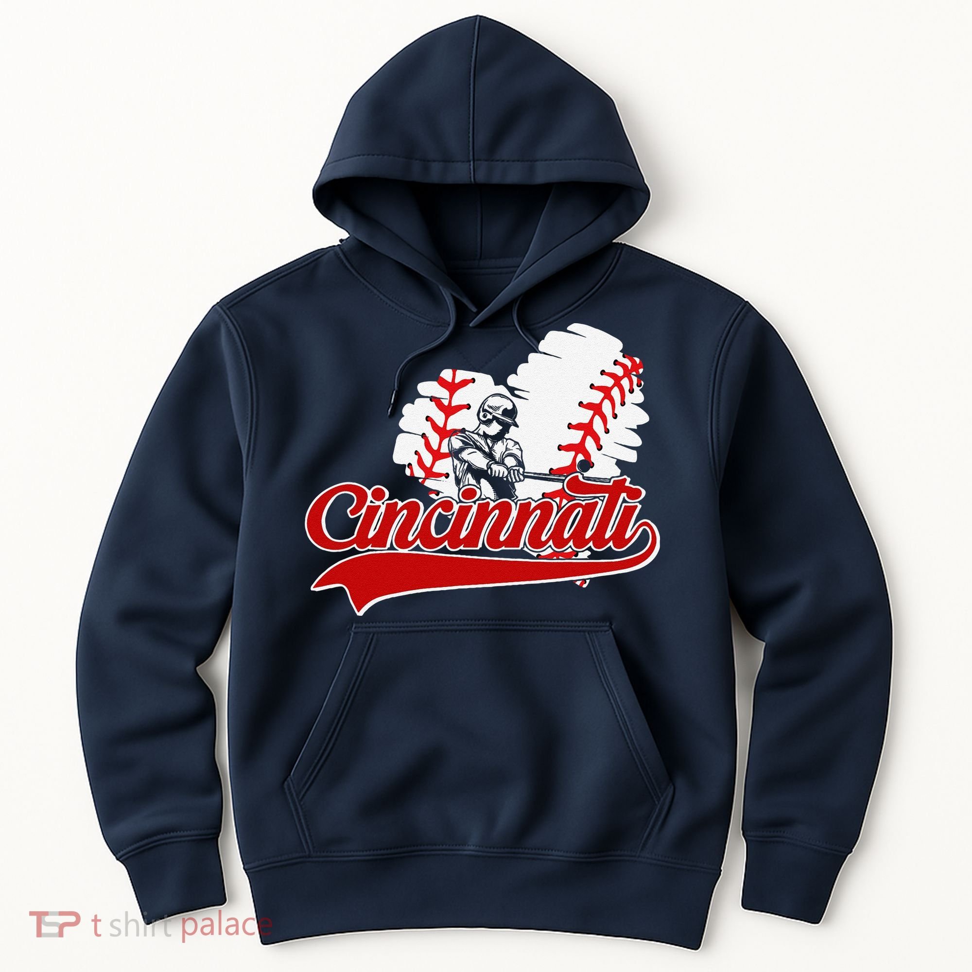 Cincinnati Cities Baseball Heart Baseball Fans Hoodie