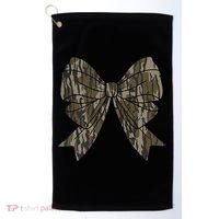 Camo Coquette Bow Duck Hunt Duck Hunting Women Gift Golf Towel thumb 0