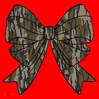 Camo Coquette Bow Duck Hunt Duck Hunting Women Gift Santa Hat thumb 1
