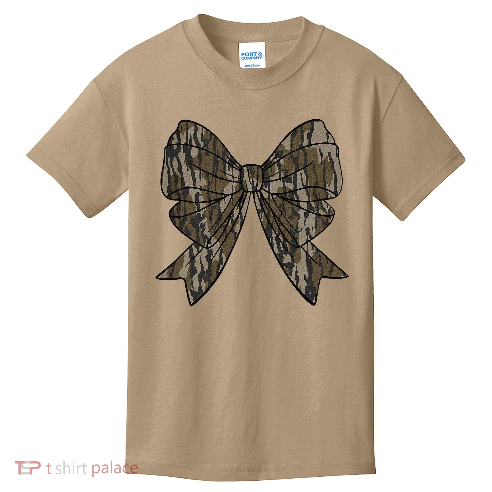 Camo Coquette Bow Duck Hunt Duck Hunting Women Gift Kids T-Shirt