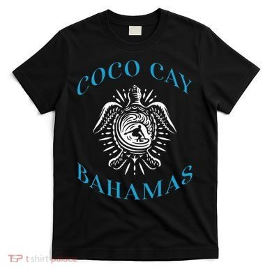 Coco Cay Bahamas Sea Turtle Surfing Vacation Souvenir T-Shirt