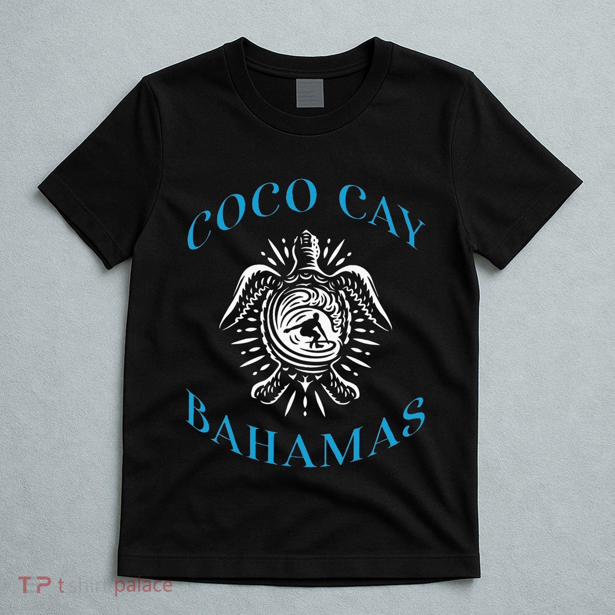 Coco Cay Bahamas Sea Turtle Surfing Vacation Souvenir T-Shirt