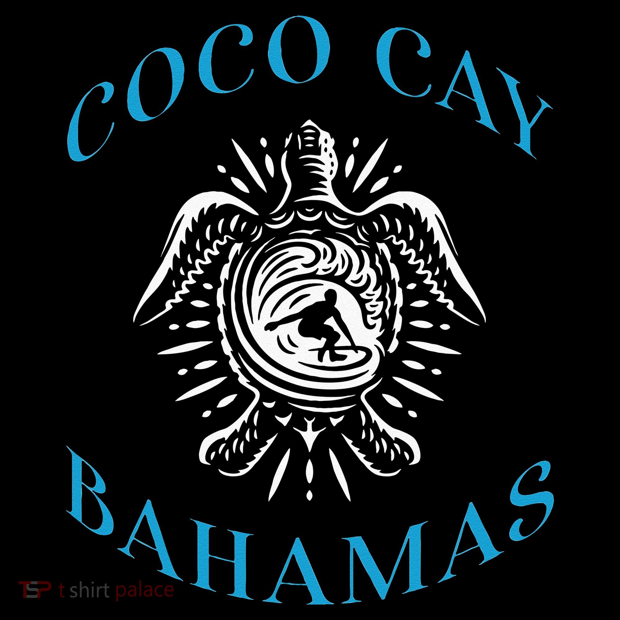 Coco Cay Bahamas Sea Turtle Surfing Vacation Souvenir Women's Hoodie