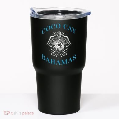 Coco Cay Bahamas Sea Turtle Surfing Vacation Souvenir Tumbler