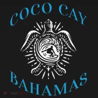 Coco Cay Bahamas Sea Turtle Surfing Vacation Souvenir Ornament thumb 1
