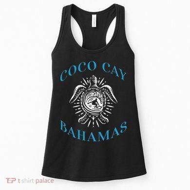 Coco Cay Bahamas Sea Turtle Surfing Vacation Souvenir Women's Tank Top