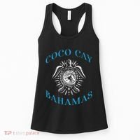 Coco Cay Bahamas Sea Turtle Surfing Vacation Souvenir Women's Tank Top thumb 0