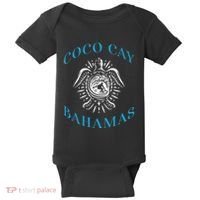 Coco Cay Bahamas Sea Turtle Surfing Vacation Souvenir Baby Bodysuit thumb 0