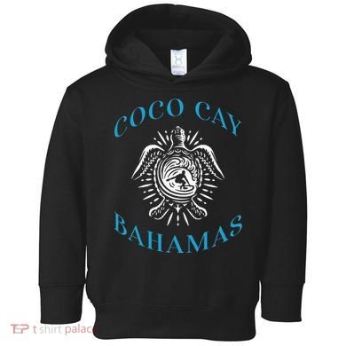 Coco Cay Bahamas Sea Turtle Surfing Vacation Souvenir Toddler Hoodie
