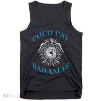 Coco Cay Bahamas Sea Turtle Surfing Vacation Souvenir Tank Top thumb 0