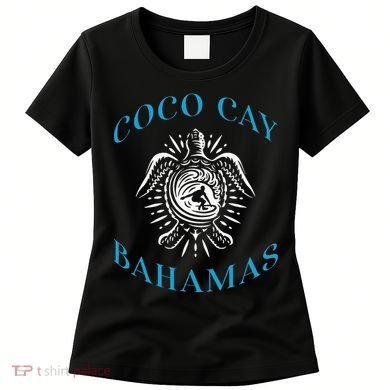 Coco Cay Bahamas Sea Turtle Surfing Vacation Souvenir Women's T-Shirt