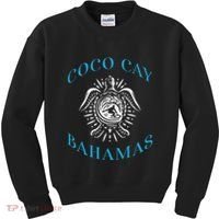 Coco Cay Bahamas Sea Turtle Surfing Vacation Souvenir Kids Sweatshirt thumb 0