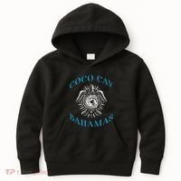 Coco Cay Bahamas Sea Turtle Surfing Vacation Souvenir Kids Hoodie thumb 0