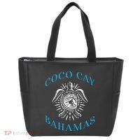 Coco Cay Bahamas Sea Turtle Surfing Vacation Souvenir Tote Bag thumb 0