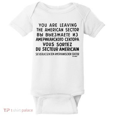 Checkpoint Charlie Berlin Baby Bodysuit