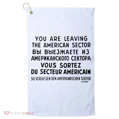 Checkpoint Charlie Berlin Golf Towel