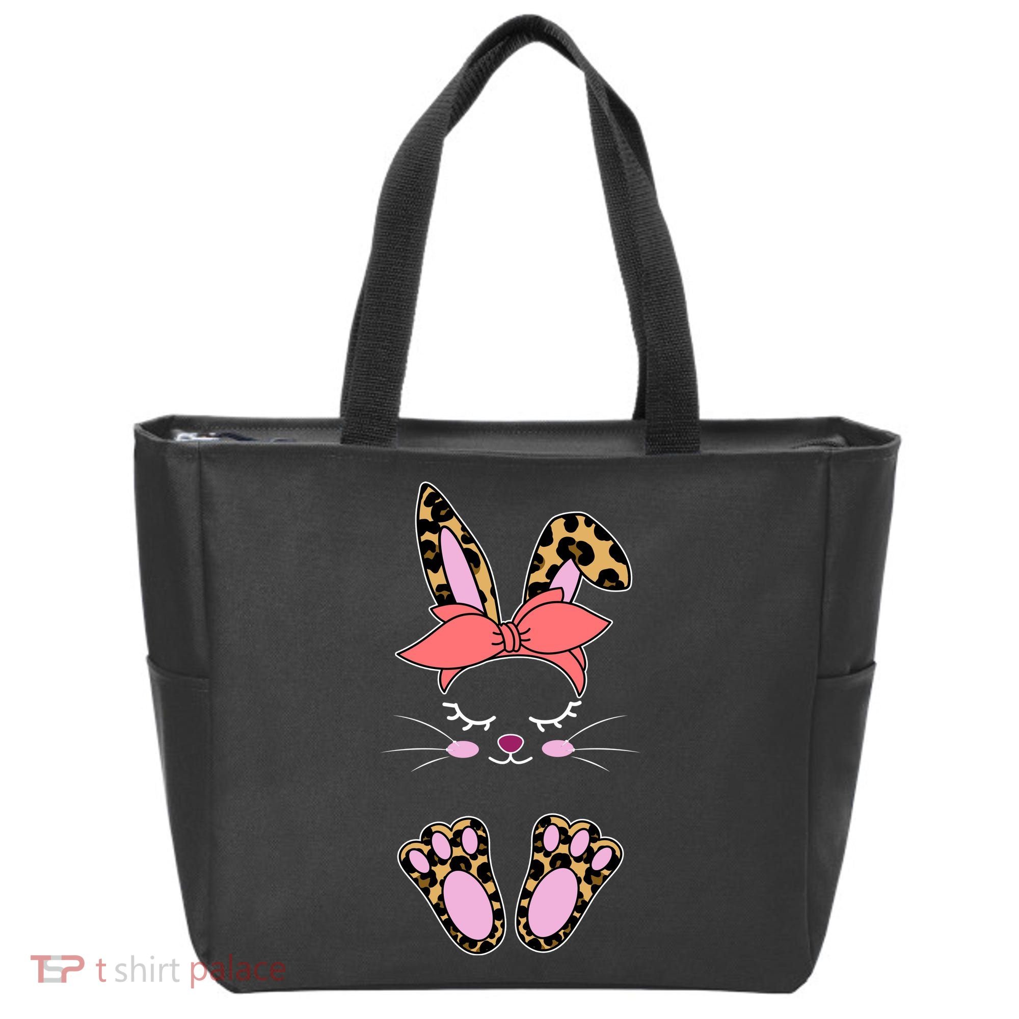 Cute Cheetah Bunny Tote Bag