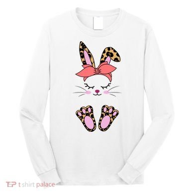Cute Cheetah Bunny Long Sleeve Shirt