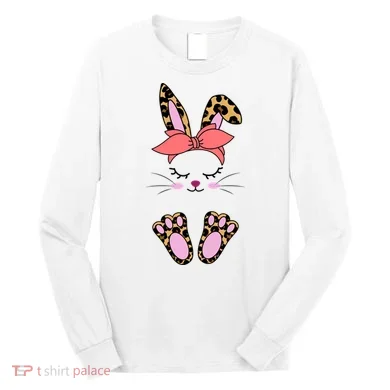 Cute Cheetah Bunny Long Sleeve Shirt