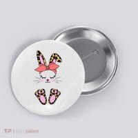 Cute Cheetah Bunny Button thumb 0