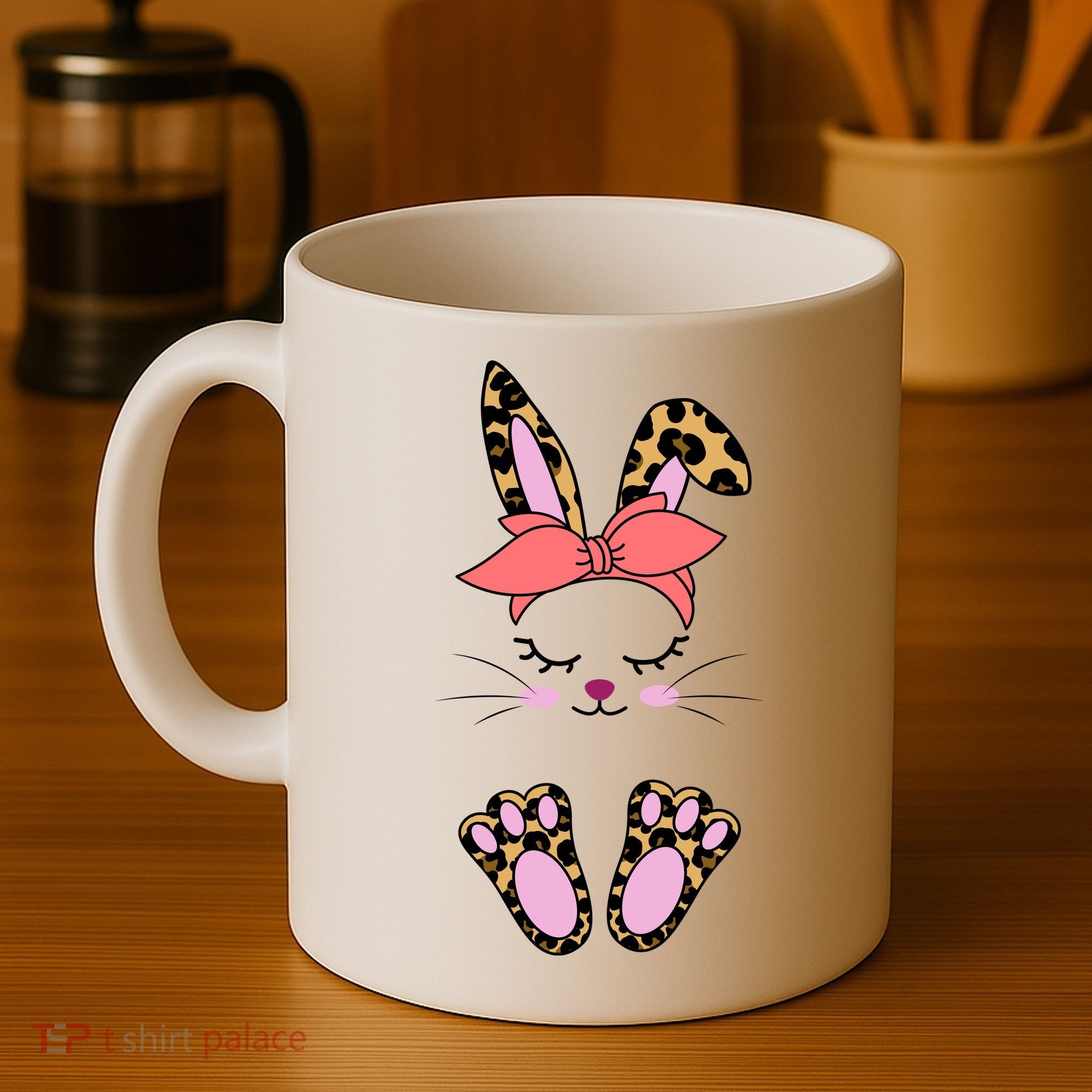 Cute Cheetah Bunny Coffee Mug