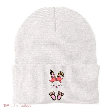 Cute Cheetah Bunny Beanie