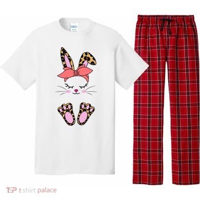 Cute Cheetah Bunny Pajama Set