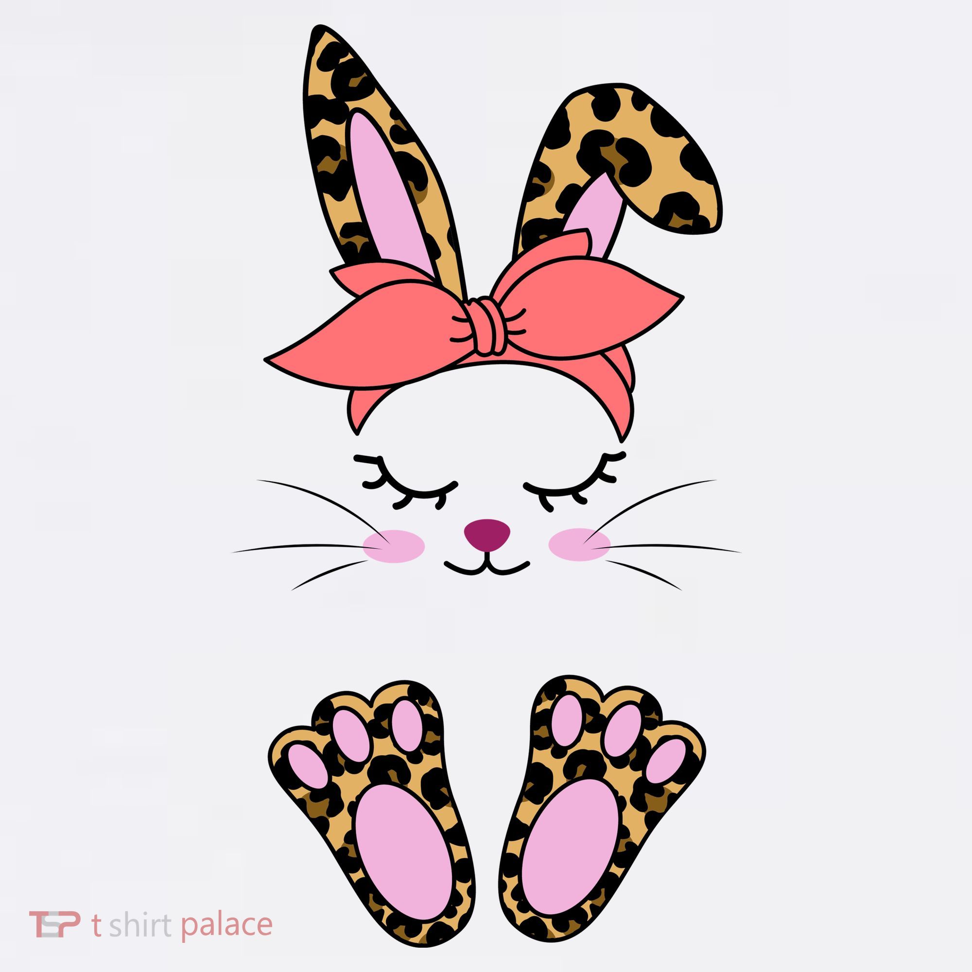 Cute Cheetah Bunny Hat