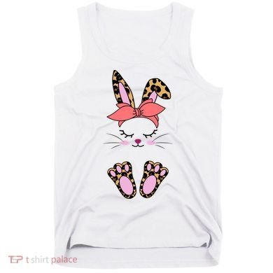 Cute Cheetah Bunny Tank Top