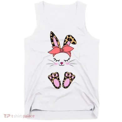 Cute Cheetah Bunny Tank Top