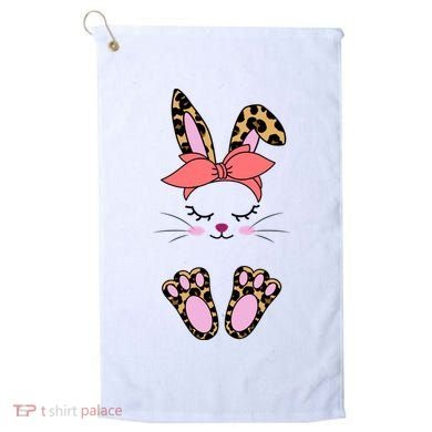 Cute Cheetah Bunny Golf Towel