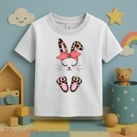 Cute Cheetah Bunny Toddler T-Shirt thumb 3